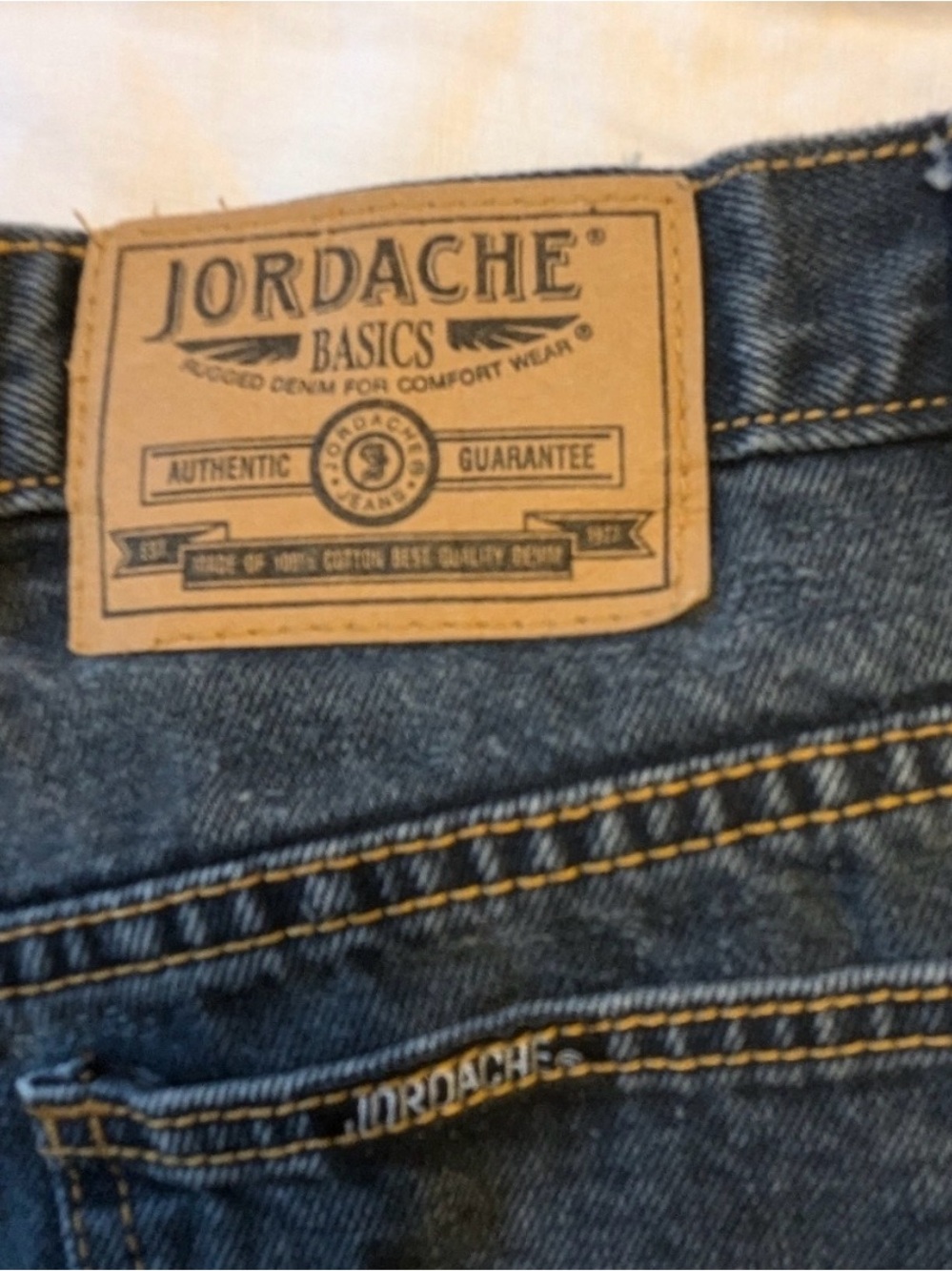 Jorts -Jordache Vintage 100% cotton no stretch 90s denim shorts high wa… - Picture 2 of 7